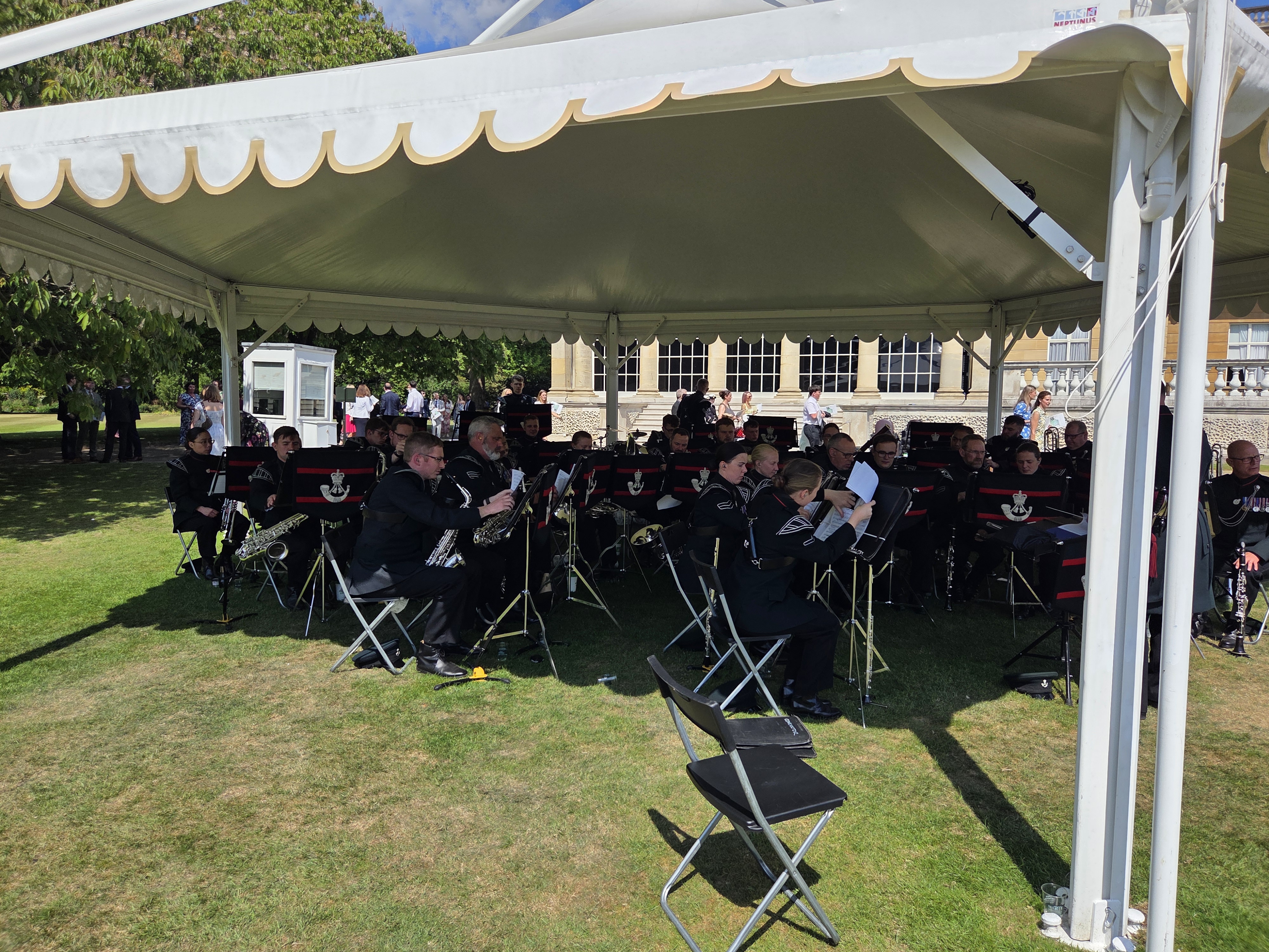 A Band Playing at the Celebration