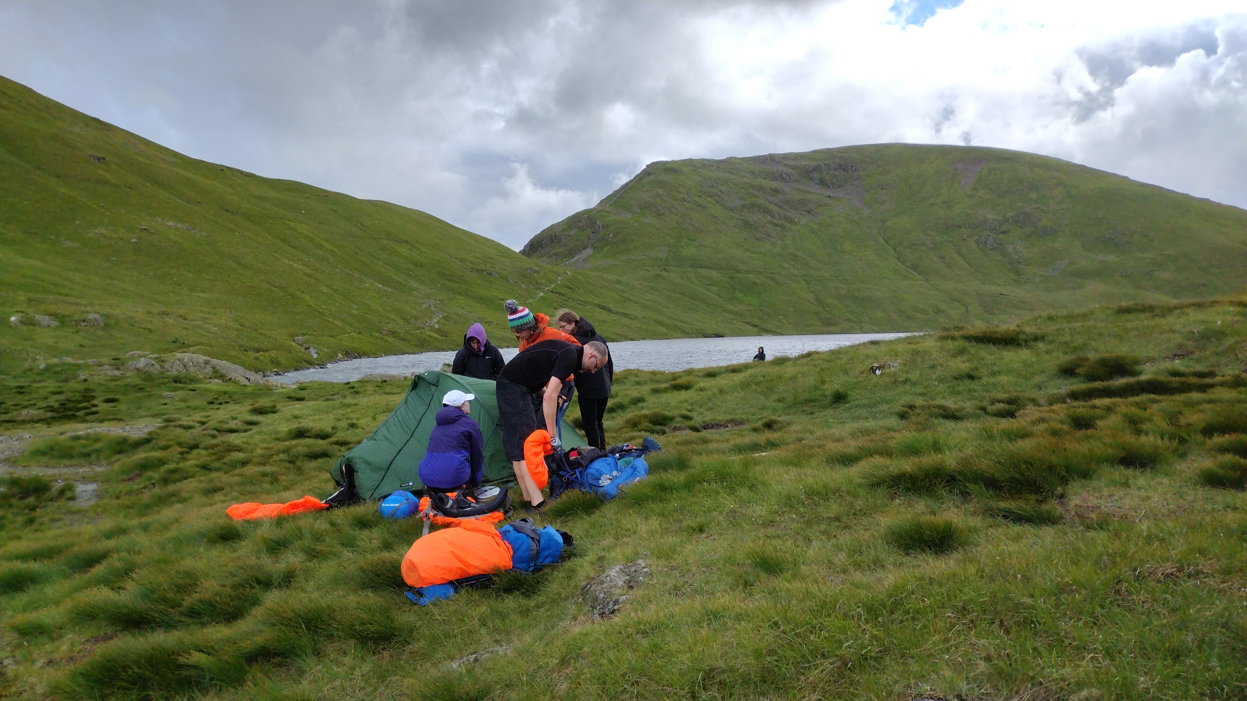 Our Campsite at Grizdale Tarn