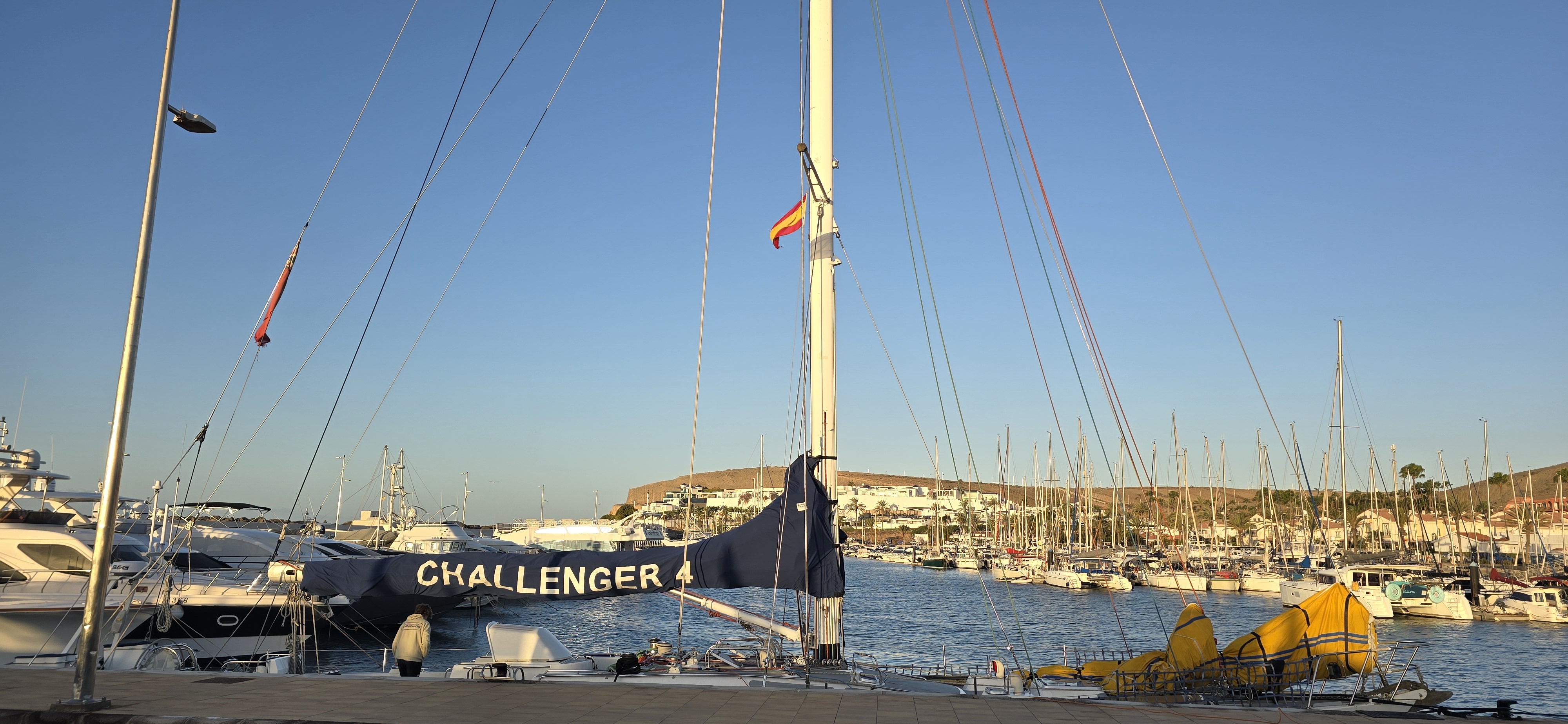Our Yacht Moored Up in Pasito Blanco, Gran Canaria