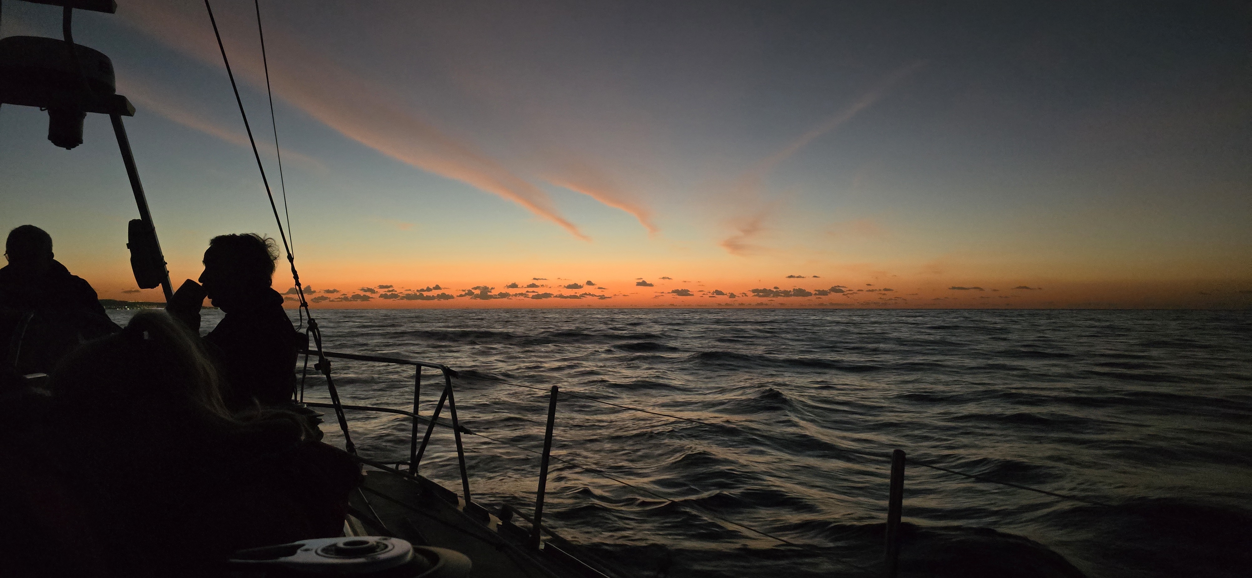 Sunrise Over the Ocean on Our Sail to La Gomera