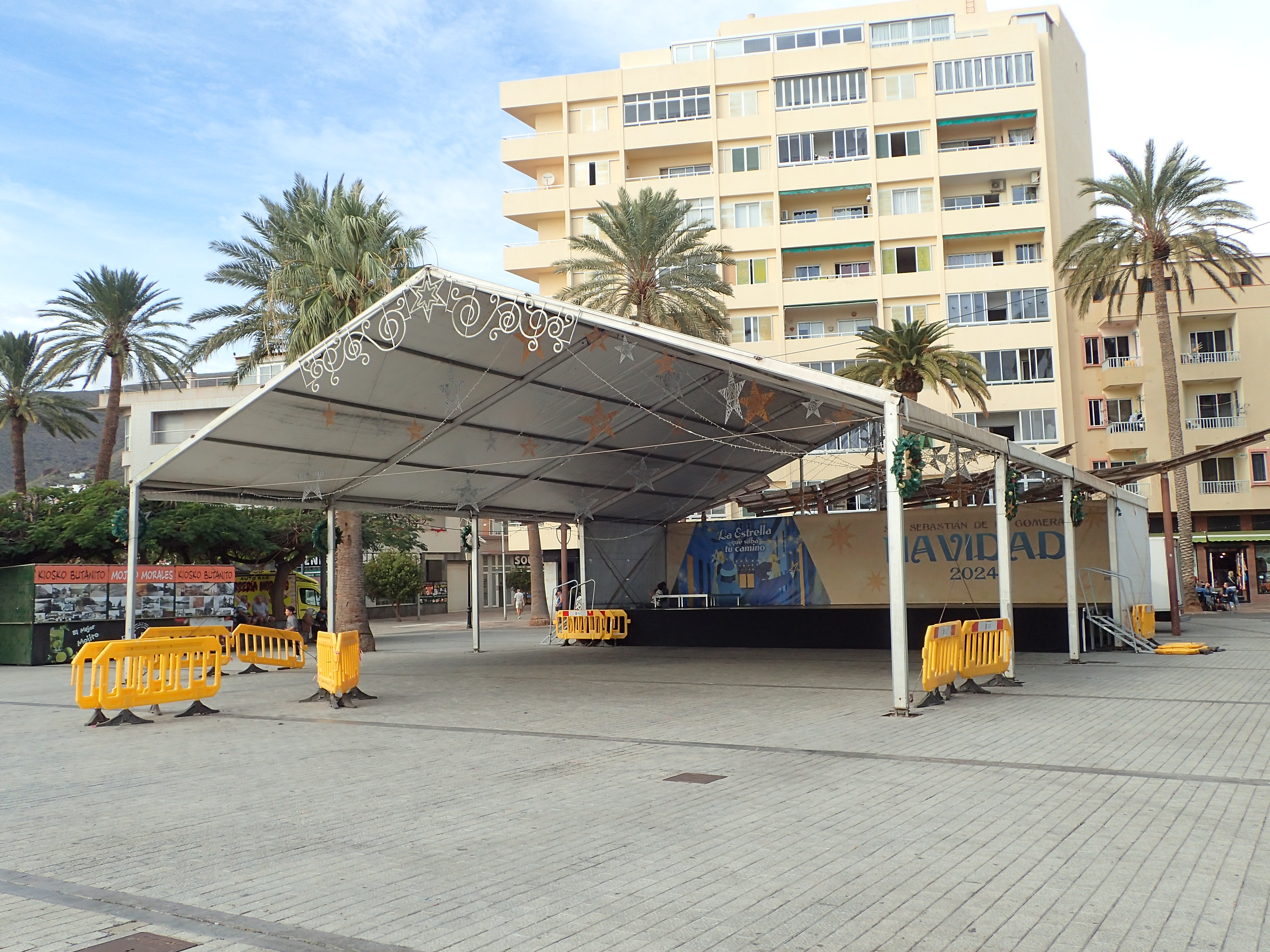 The Stage at the New Years Party in La Gomera