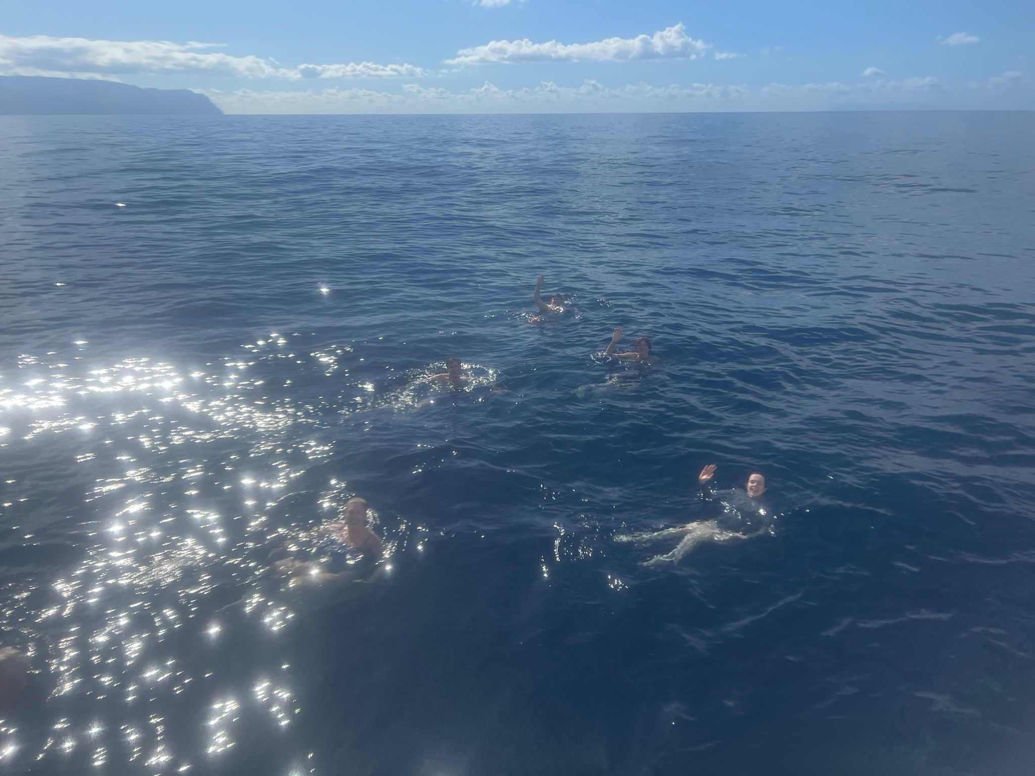 Swimming In the Atlantic on the Way to La Palma