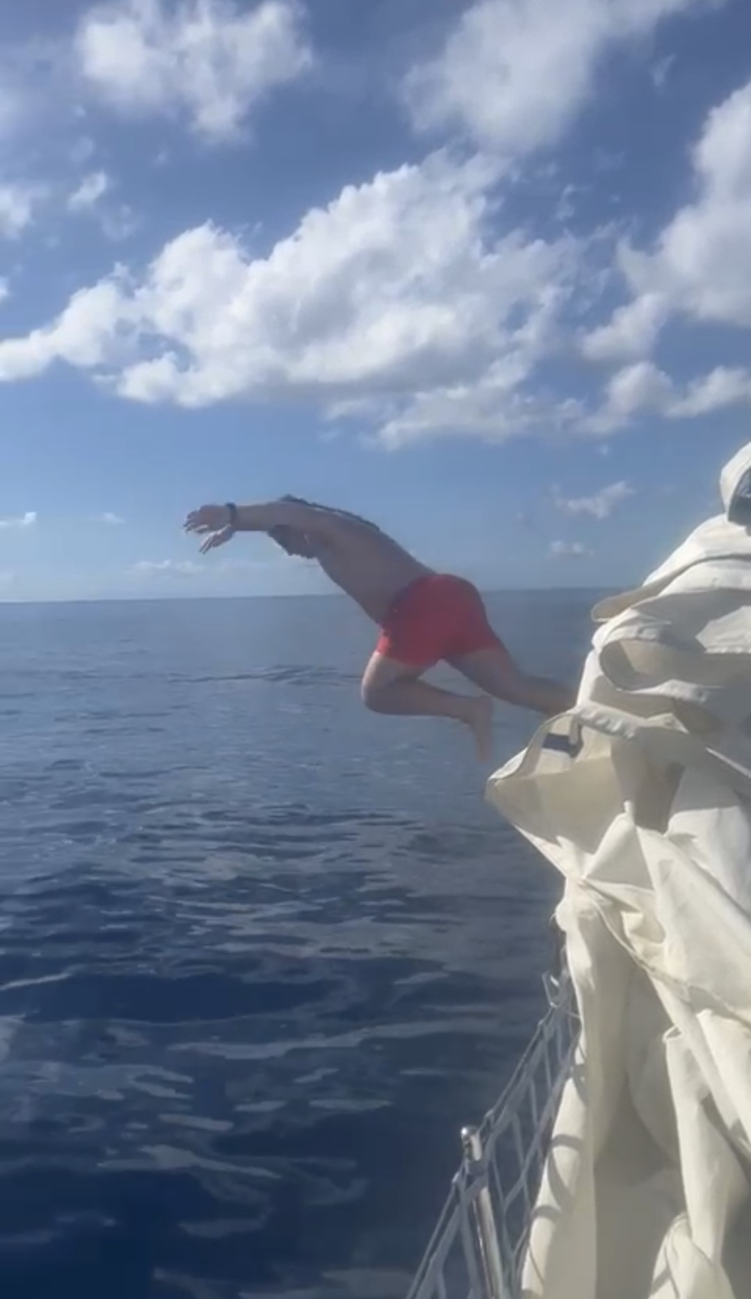 Diving Off the Yacht